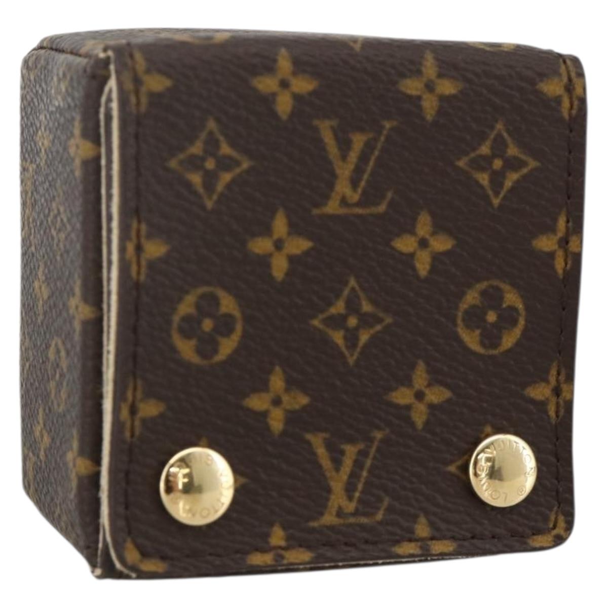 LOUIS VUITTON Monogram Jewelry case Jewelry Box LV Auth AMZ185A