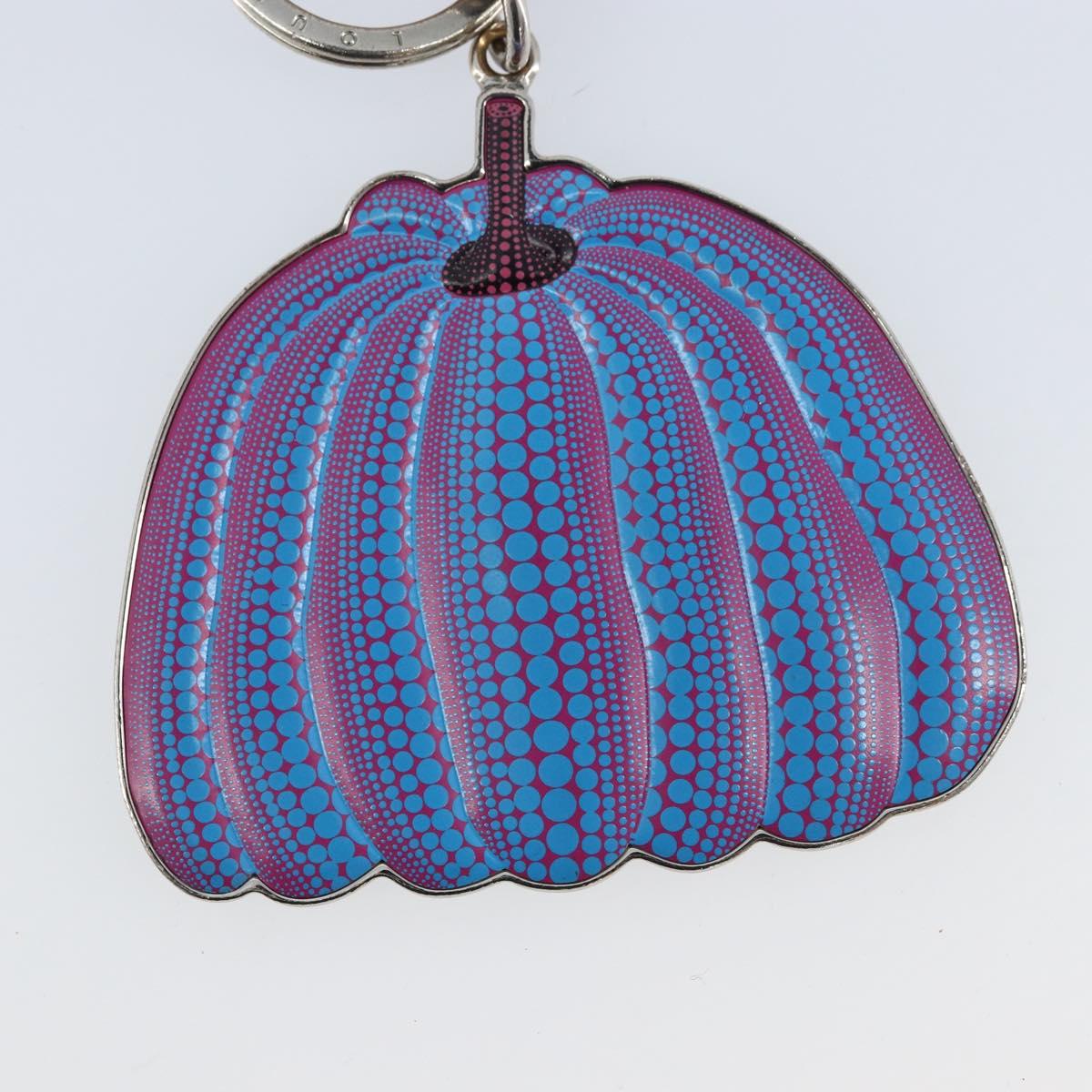 LOUIS VUITTON LVxYK Porte Cles Pumpkin Charm metal Blue M01100 LV Auth AMZ187A