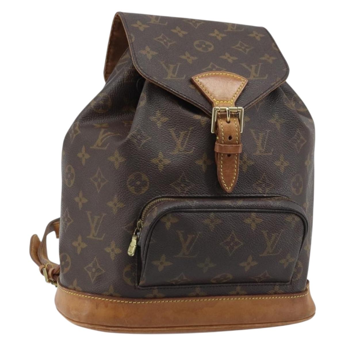 LOUIS VUITTON Monogram Montsouris MM Backpack M51136 LV Auth AMZ303A