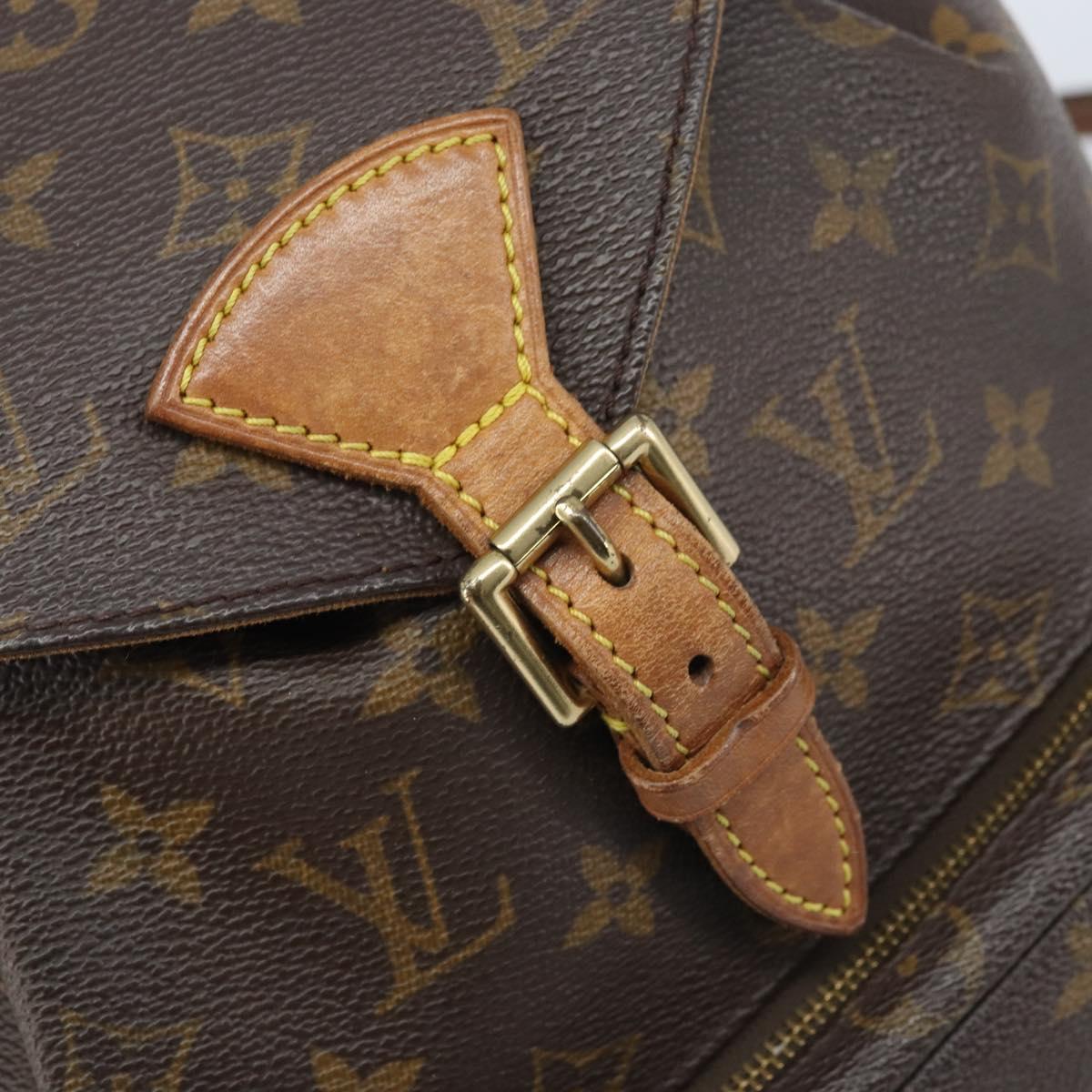 LOUIS VUITTON Monogram Montsouris MM Backpack M51136 LV Auth AMZ303A
