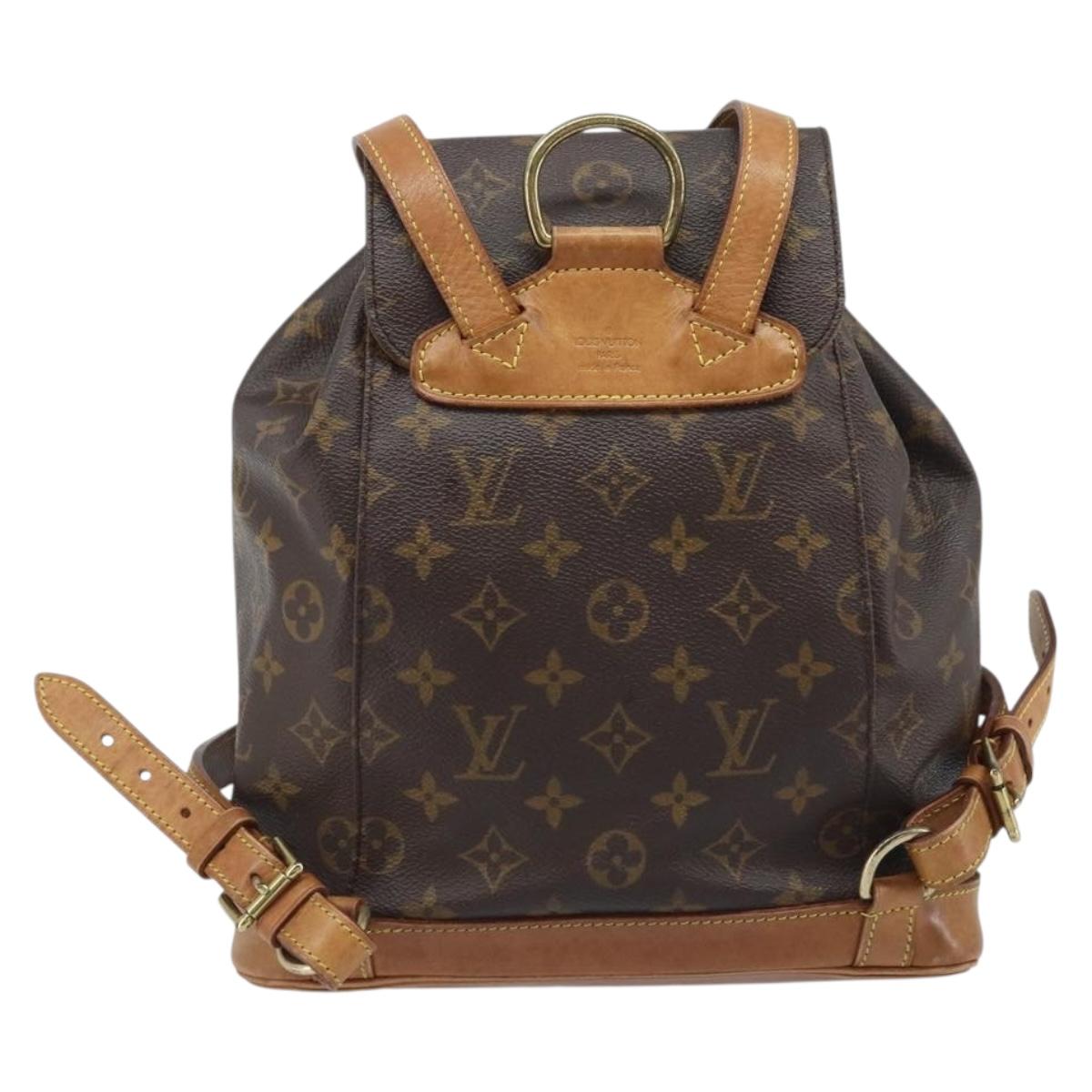 LOUIS VUITTON Monogram Montsouris MM Backpack M51136 LV Auth AMZ303A