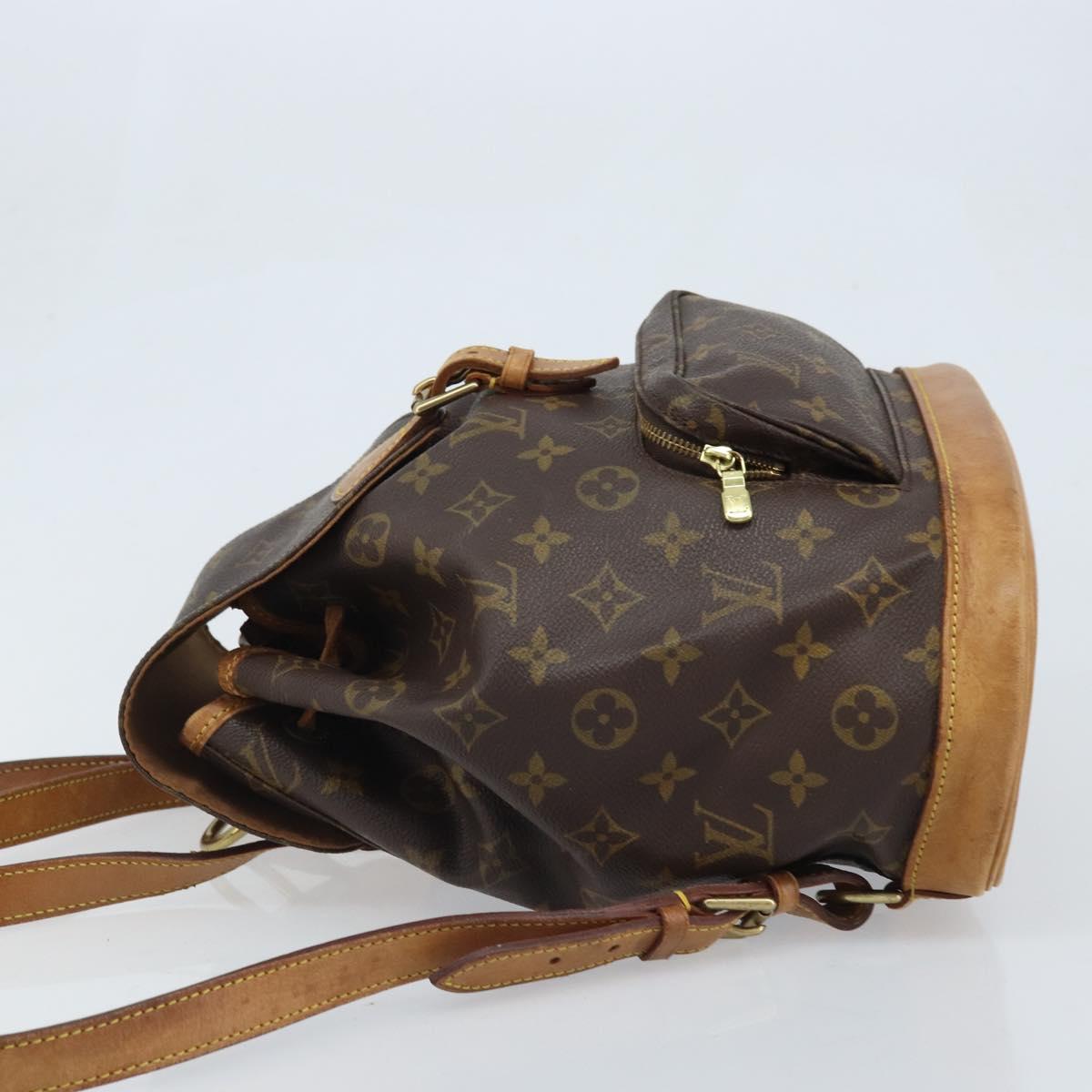 LOUIS VUITTON Monogram Montsouris MM Backpack M51136 LV Auth AMZ304