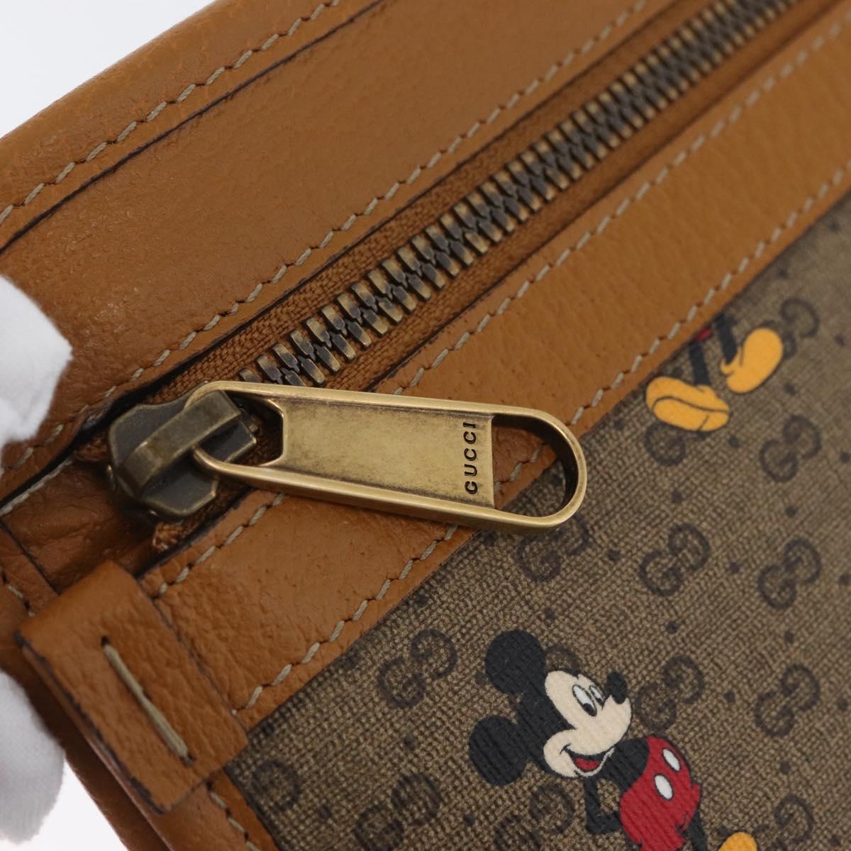 GUCCI Disney Collaboration Micro GG Supreme Bag PVC 602552 2067 Auth AMZ307M