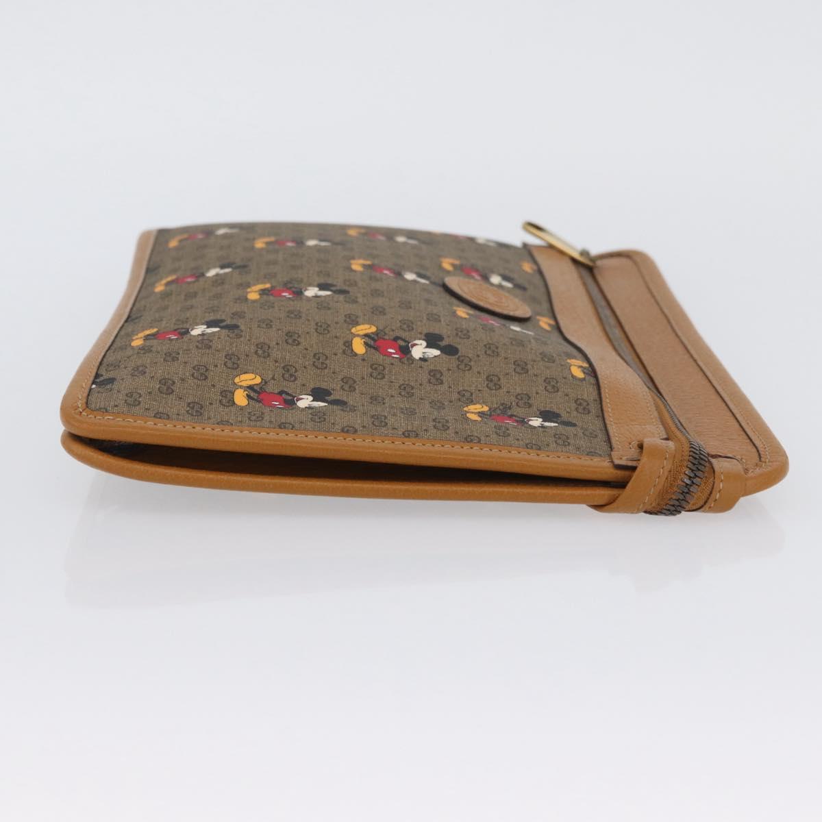 GUCCI Disney Collaboration Micro GG Supreme Bag PVC 602552 2067 Auth AMZ307M
