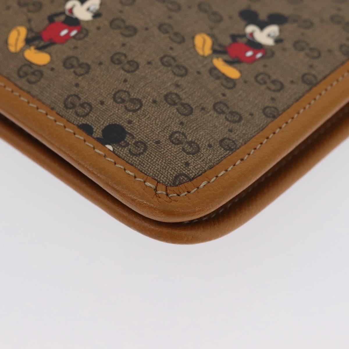 GUCCI Disney Collaboration Micro GG Supreme Bag PVC 602552 2067 Auth AMZ307M