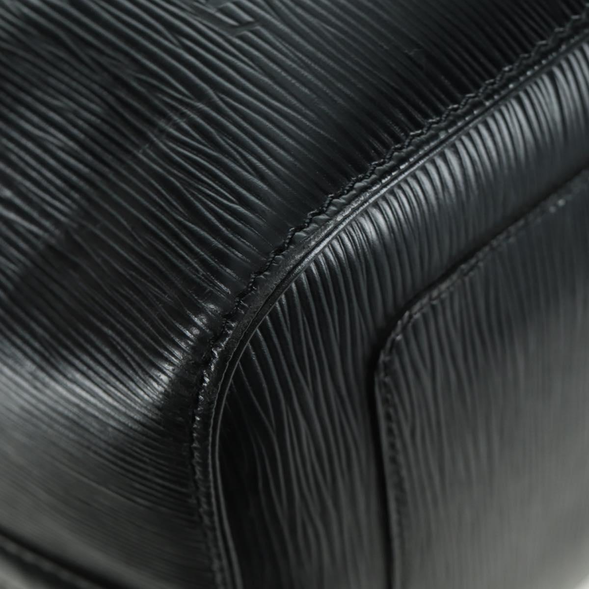 LOUIS VUITTON Epi Keepall 45 Boston Bag Black M42972 LV Auth AMZ311A