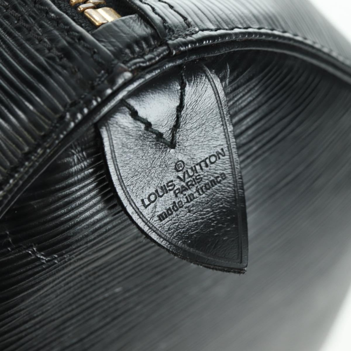 LOUIS VUITTON Epi Keepall 45 Boston Bag Black M42972 LV Auth AMZ311A