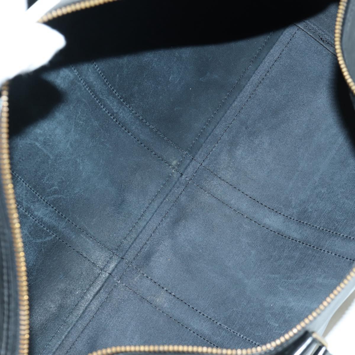 LOUIS VUITTON Epi Keepall 45 Boston Bag Black M42972 LV Auth AMZ311A