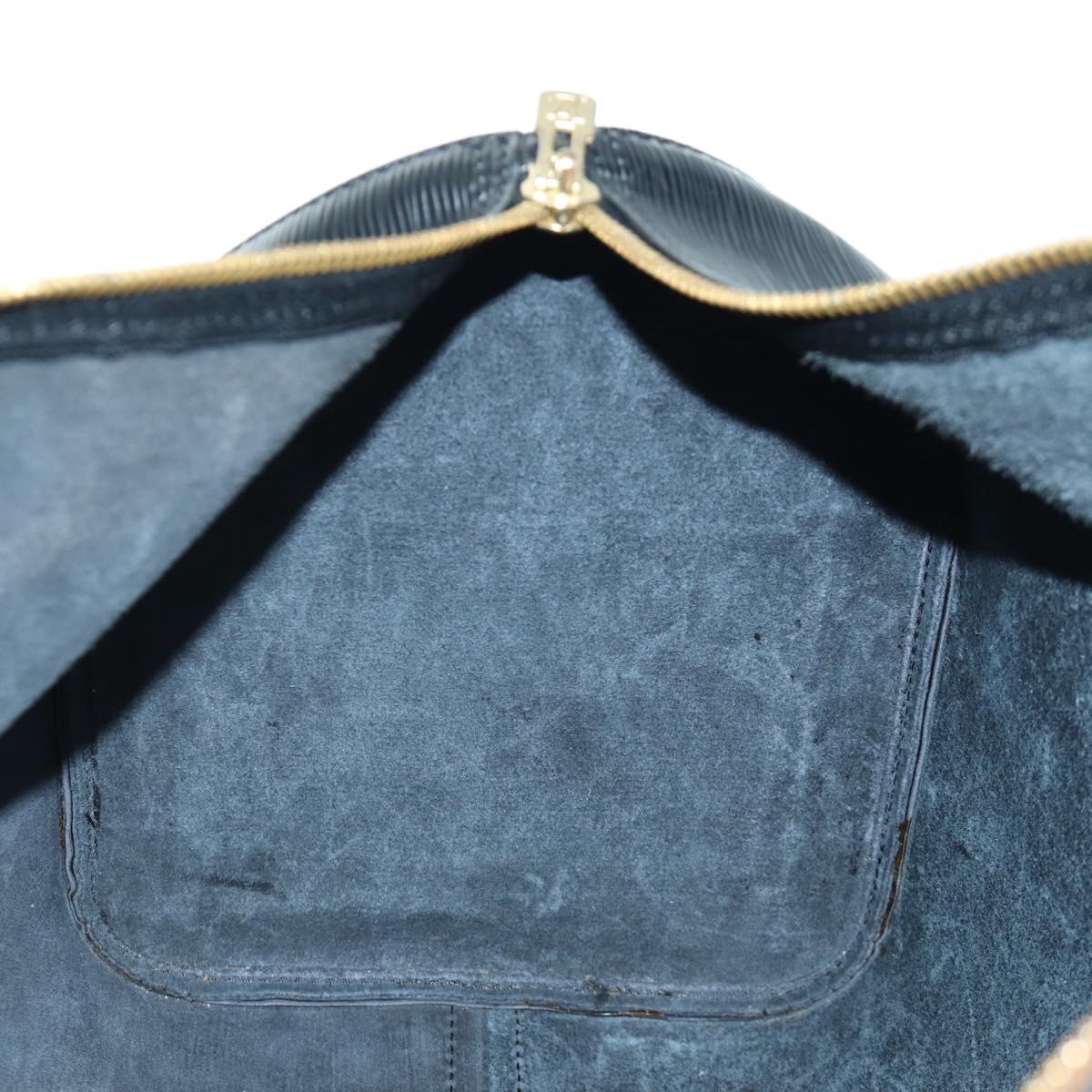 LOUIS VUITTON Epi Keepall 45 Boston Bag Black M42972 LV Auth AMZ311A