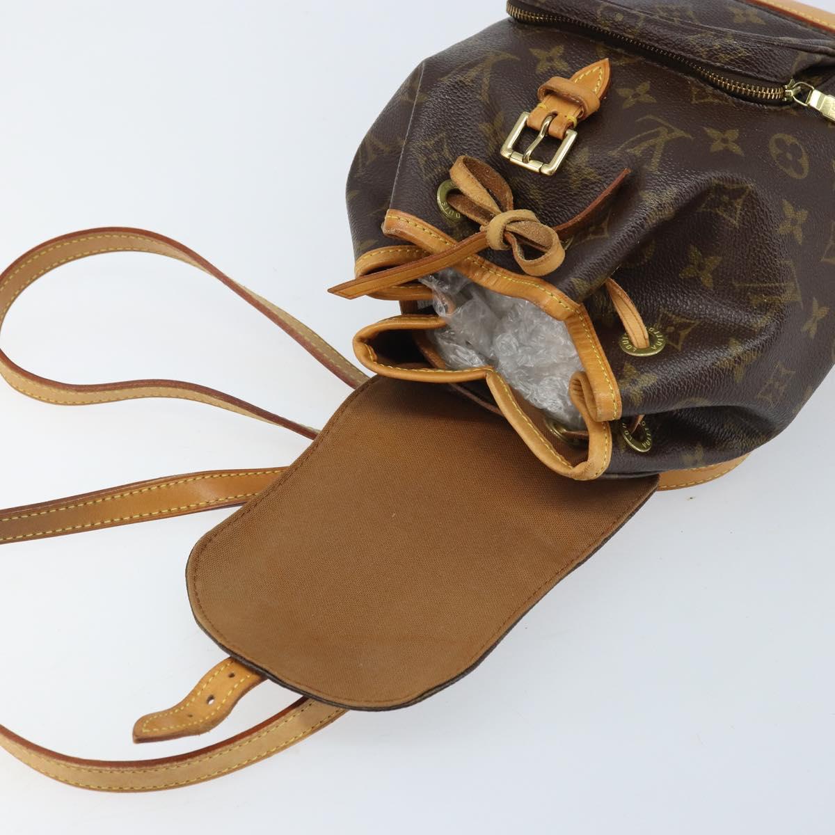 LOUIS VUITTON Monogram Montsouris PM Backpack M51137 LV Auth AMZ312