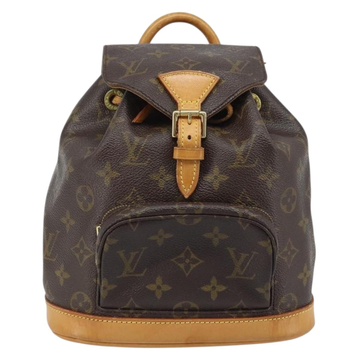 LOUIS VUITTON Monogram Montsouris PM Backpack M51137 LV Auth AMZ312