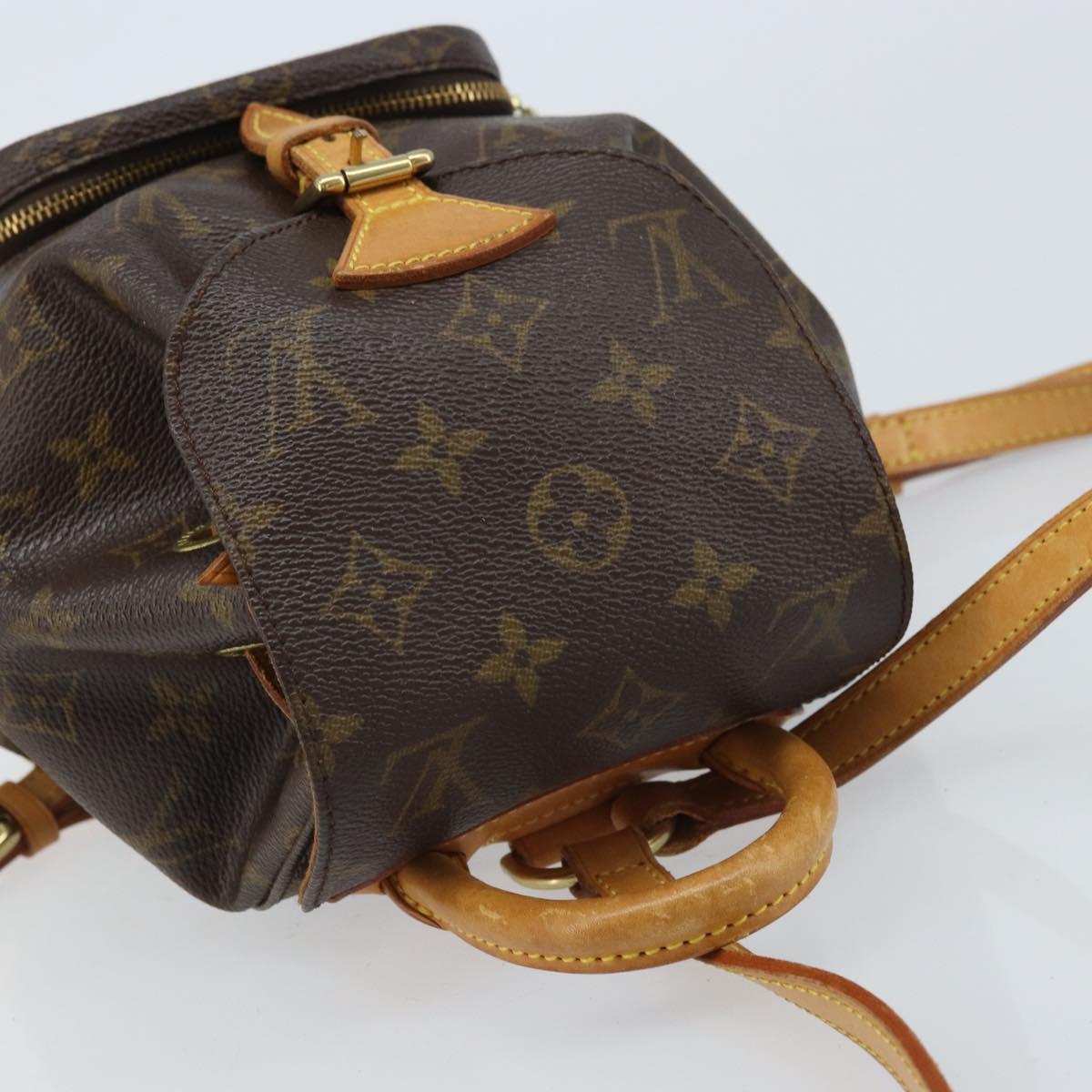 LOUIS VUITTON Monogram Montsouris PM Backpack M51137 LV Auth AMZ312