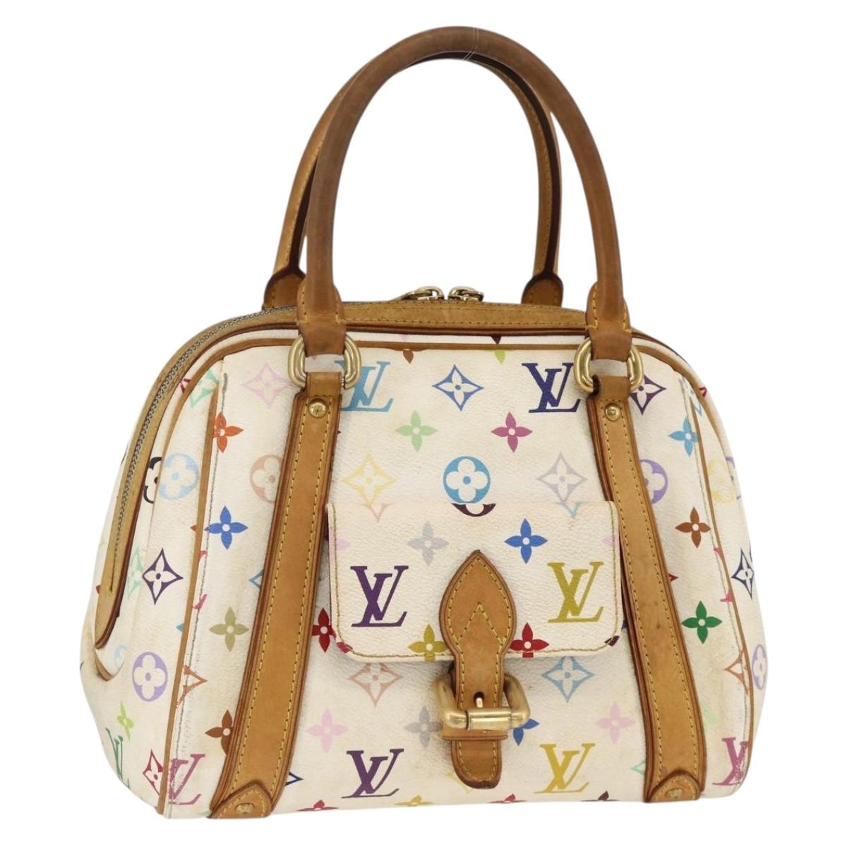 LOUIS VUITTON Monogram Multicolor Priscilla Hand Bag White M40096 LV Auth AMZ313A