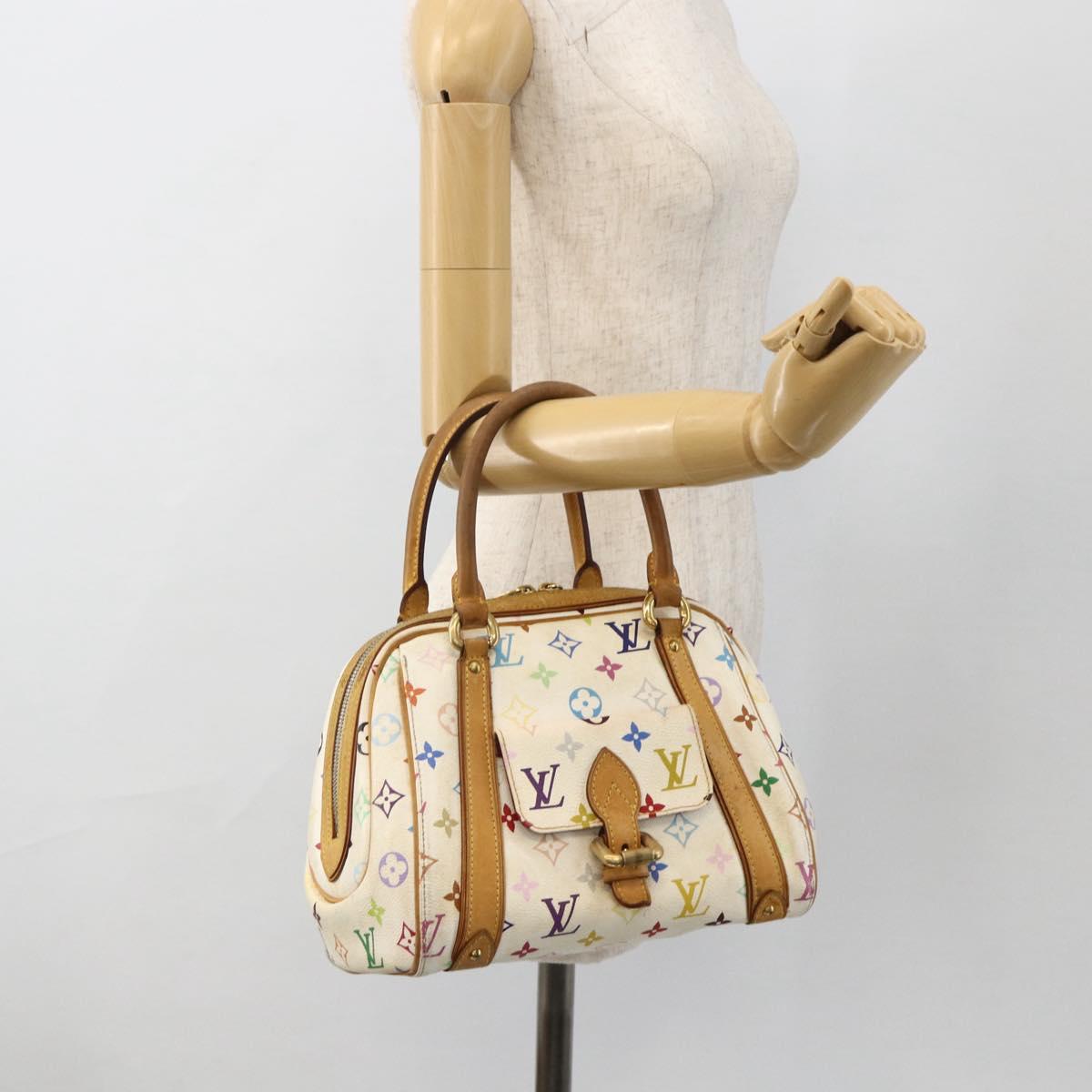 LOUIS VUITTON Monogram Multicolor Priscilla Hand Bag White M40096 LV Auth AMZ313A