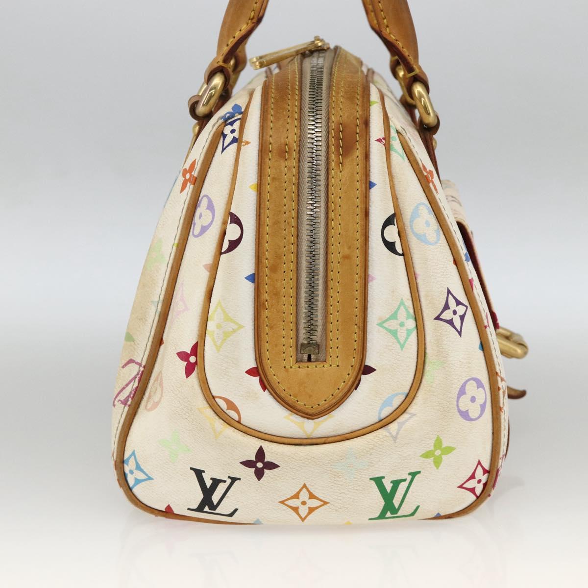 LOUIS VUITTON Monogram Multicolor Priscilla Hand Bag White M40096 LV Auth AMZ313A