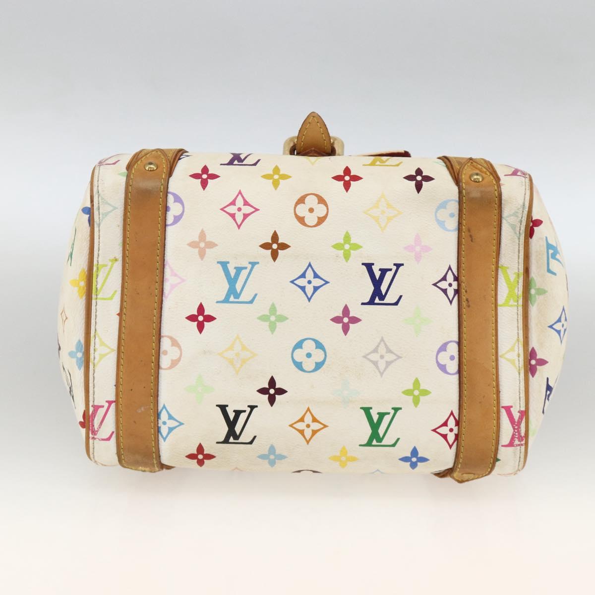 LOUIS VUITTON Monogram Multicolor Priscilla Hand Bag White M40096 LV Auth AMZ313A