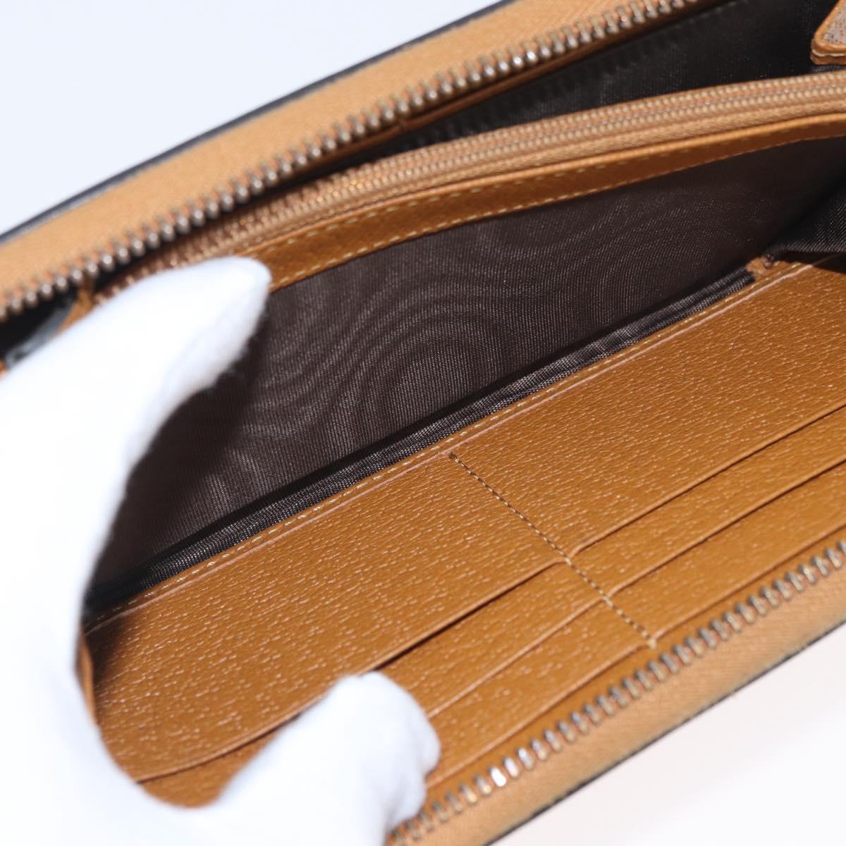 GUCCI Micro GG Supreme GUCCIxDisney Long Wallet PVC Beige 602532 Auth AMZ319M