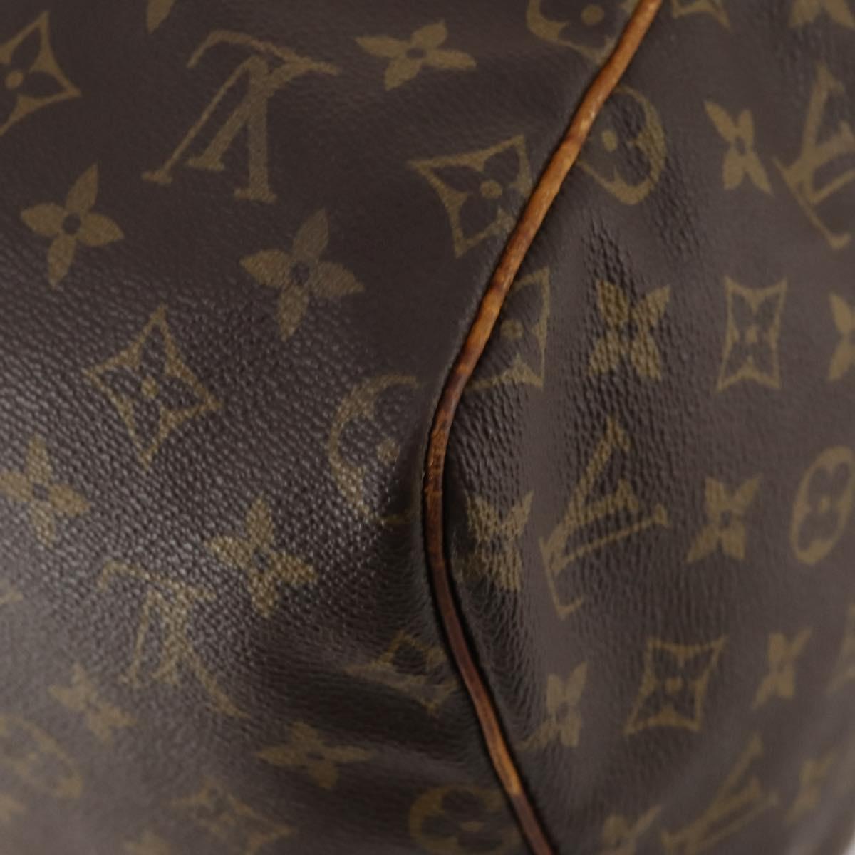 LOUIS VUITTON Monogram Sac Souple 55 Boston Bag M41622 LV Auth AMZ328