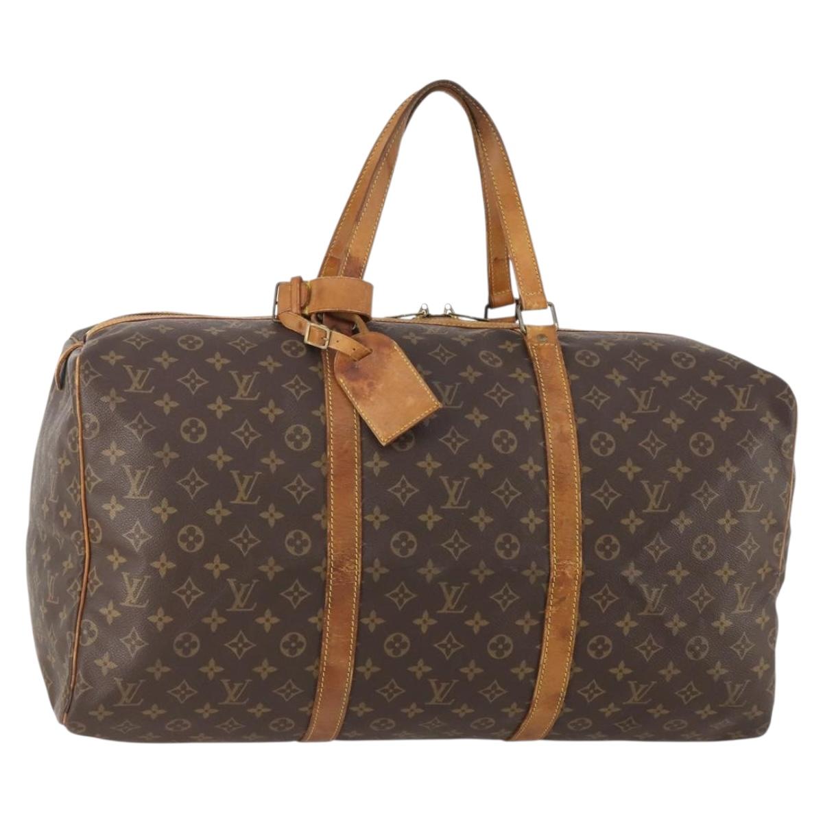 LOUIS VUITTON Monogram Sac Souple 55 Boston Bag M41622 LV Auth AMZ328