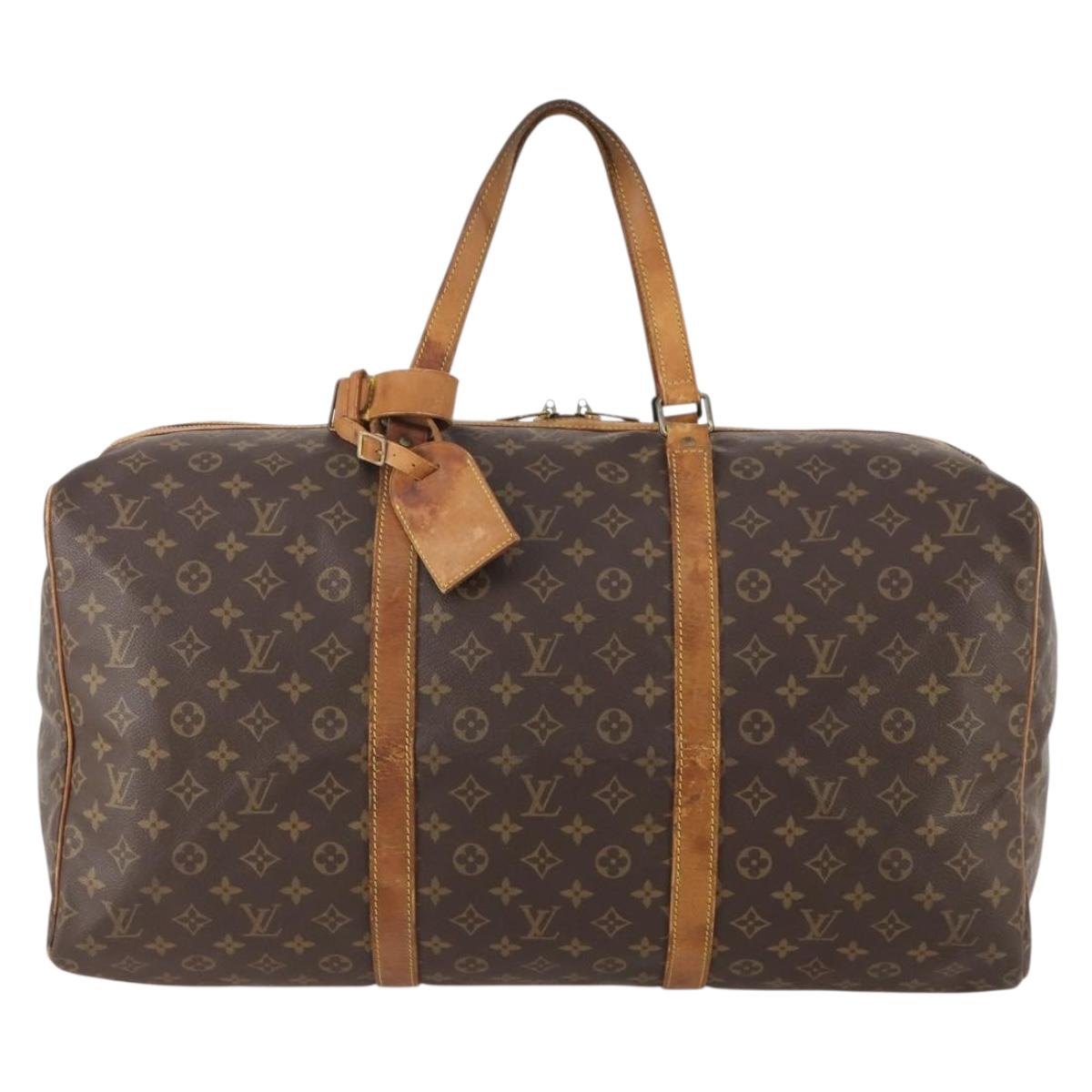 LOUIS VUITTON Monogram Sac Souple 55 Boston Bag M41622 LV Auth AMZ328