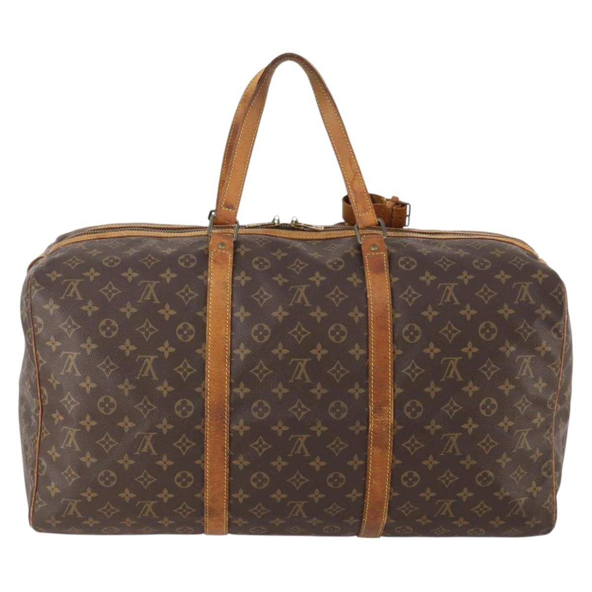 LOUIS VUITTON Monogram Sac Souple 55 Boston Bag M41622 LV Auth AMZ328