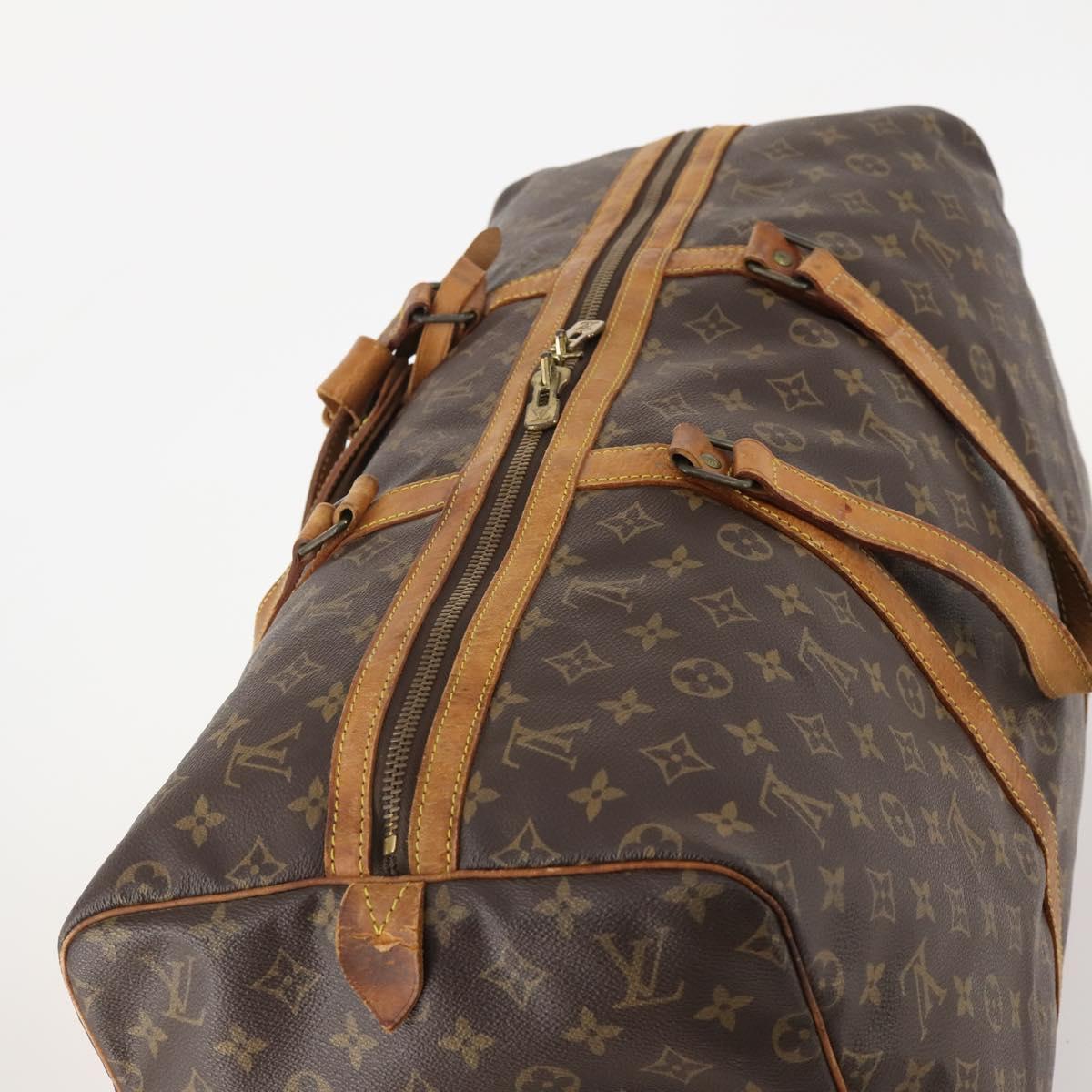 LOUIS VUITTON Monogram Sac Souple 55 Boston Bag M41622 LV Auth AMZ328