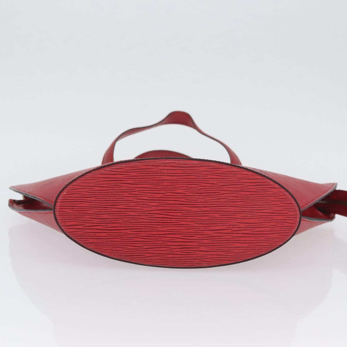 LOUIS VUITTON Epi Saint Jacques Shoulder Bag Red M52277 LV Auth AMZ330