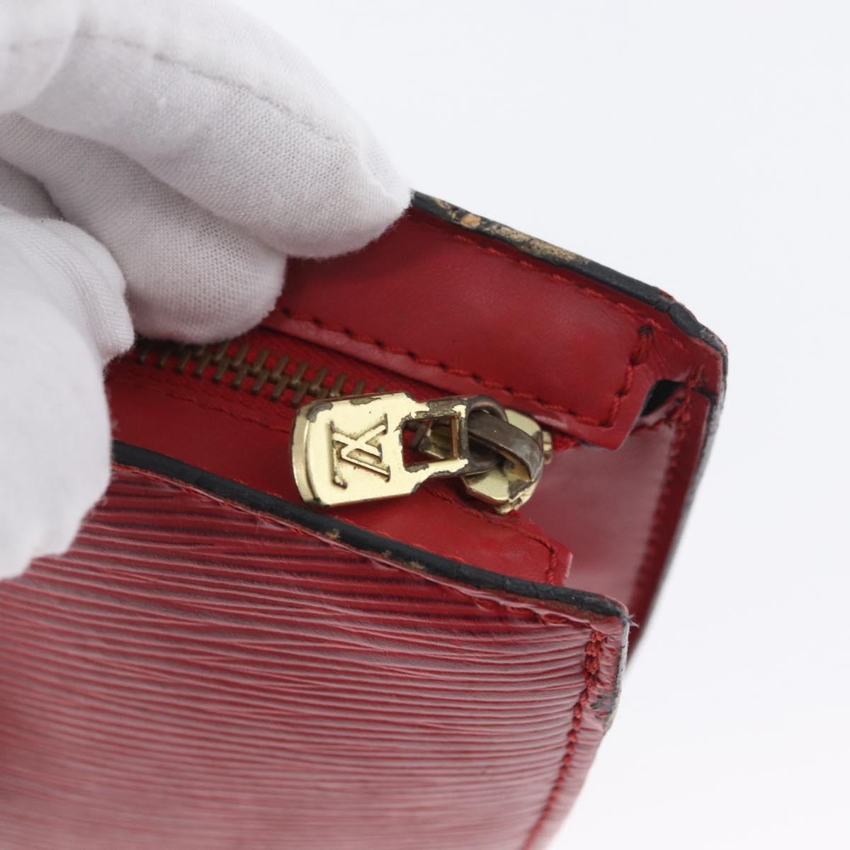 LOUIS VUITTON Epi Saint Jacques Shoulder Bag Red M52277 LV Auth AMZ330