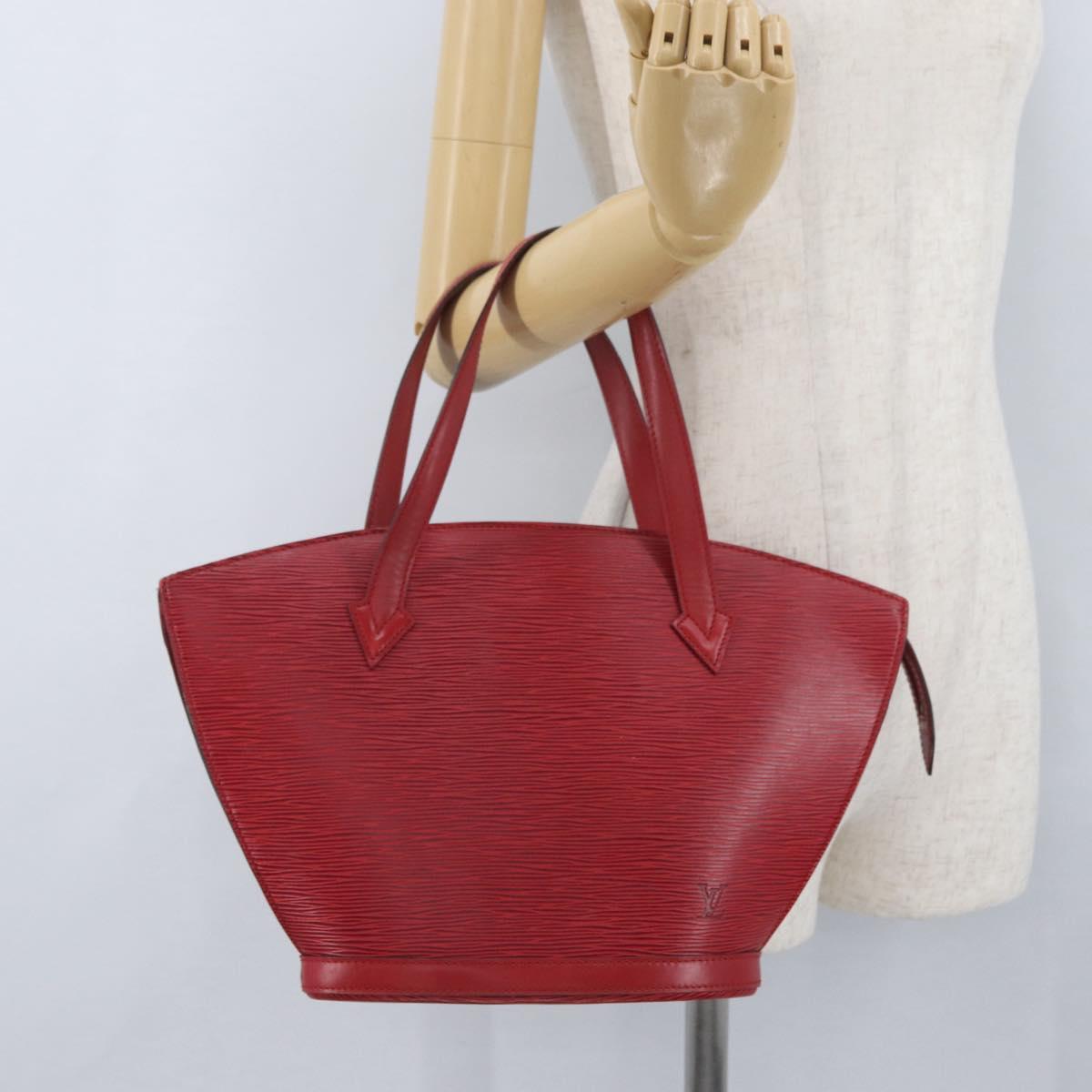 LOUIS VUITTON Epi Saint Jacques Shoulder Bag Red M52277 LV Auth AMZ330