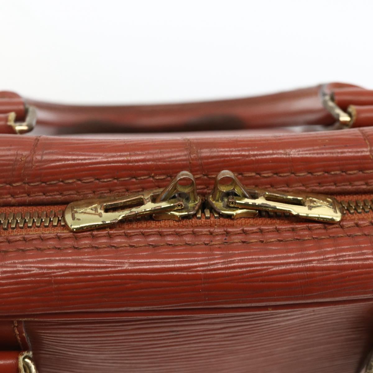 LOUIS VUITTON Epi Porte Documents Voyage Business Bag Brown M54478 Auth AMZ331