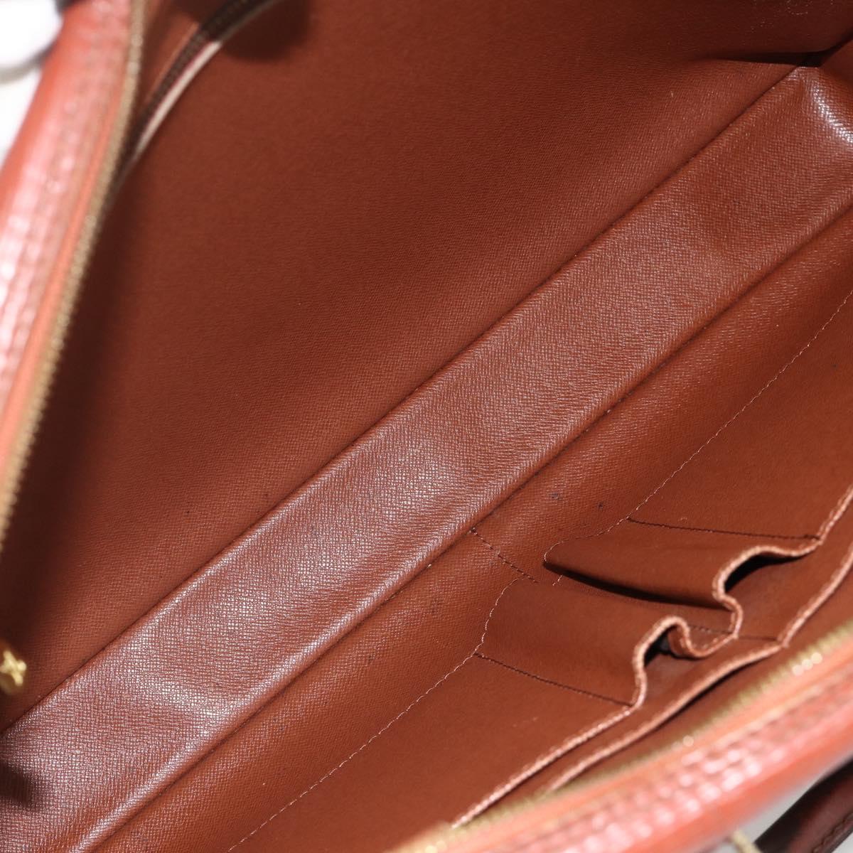 LOUIS VUITTON Epi Porte Documents Voyage Business Bag Brown M54478 Auth AMZ331