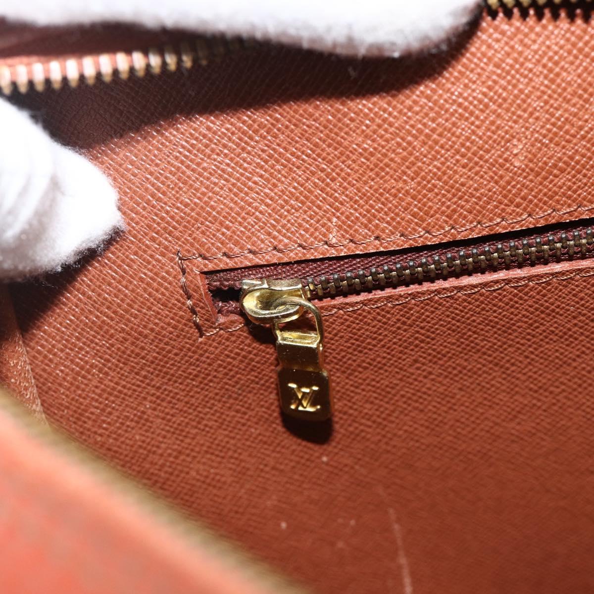 LOUIS VUITTON Epi Porte Documents Voyage Business Bag Brown M54478 Auth AMZ331