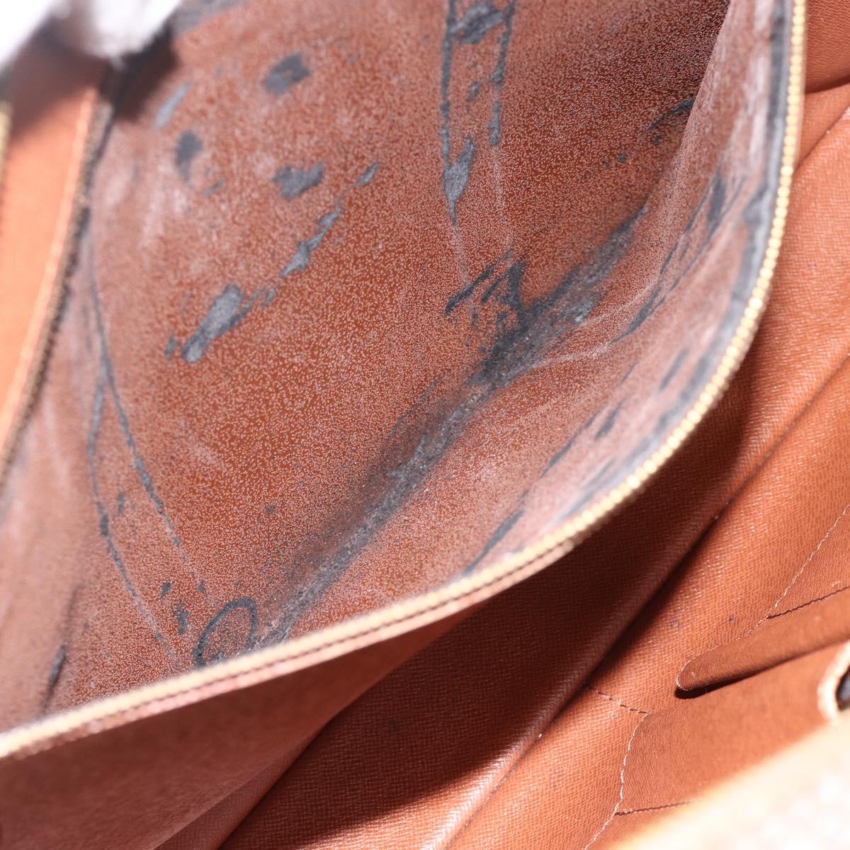 LOUIS VUITTON Epi Porte Documents Voyage Business Bag Brown M54478 Auth AMZ331