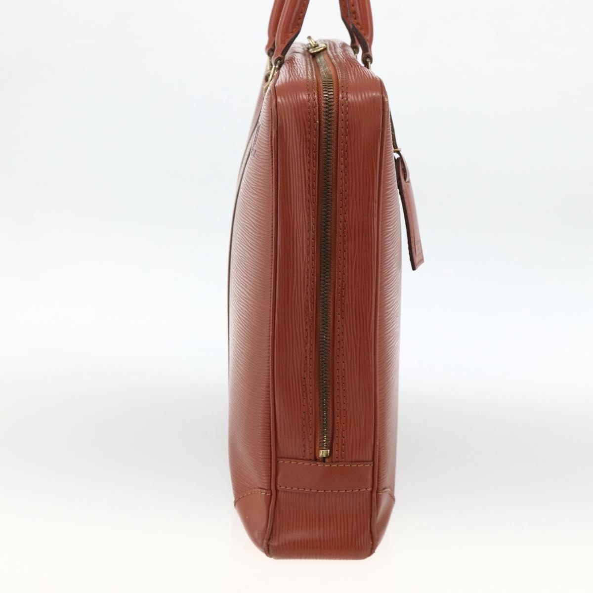 LOUIS VUITTON Epi Porte Documents Voyage Business Bag Brown M54478 Auth AMZ331