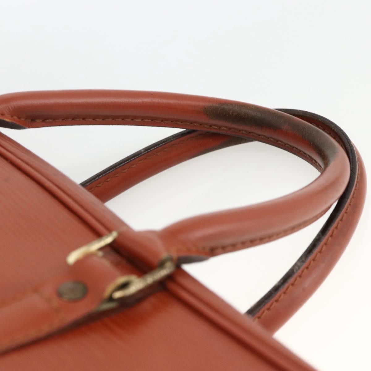 LOUIS VUITTON Epi Porte Documents Voyage Business Bag Brown M54478 Auth AMZ331