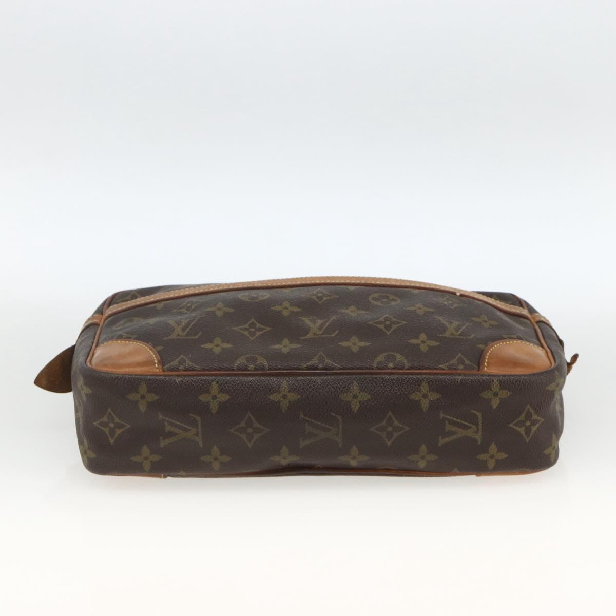 LOUIS VUITTON Monogram Compiegne 28 Clutch Bag M51845 LV Auth AMZ346