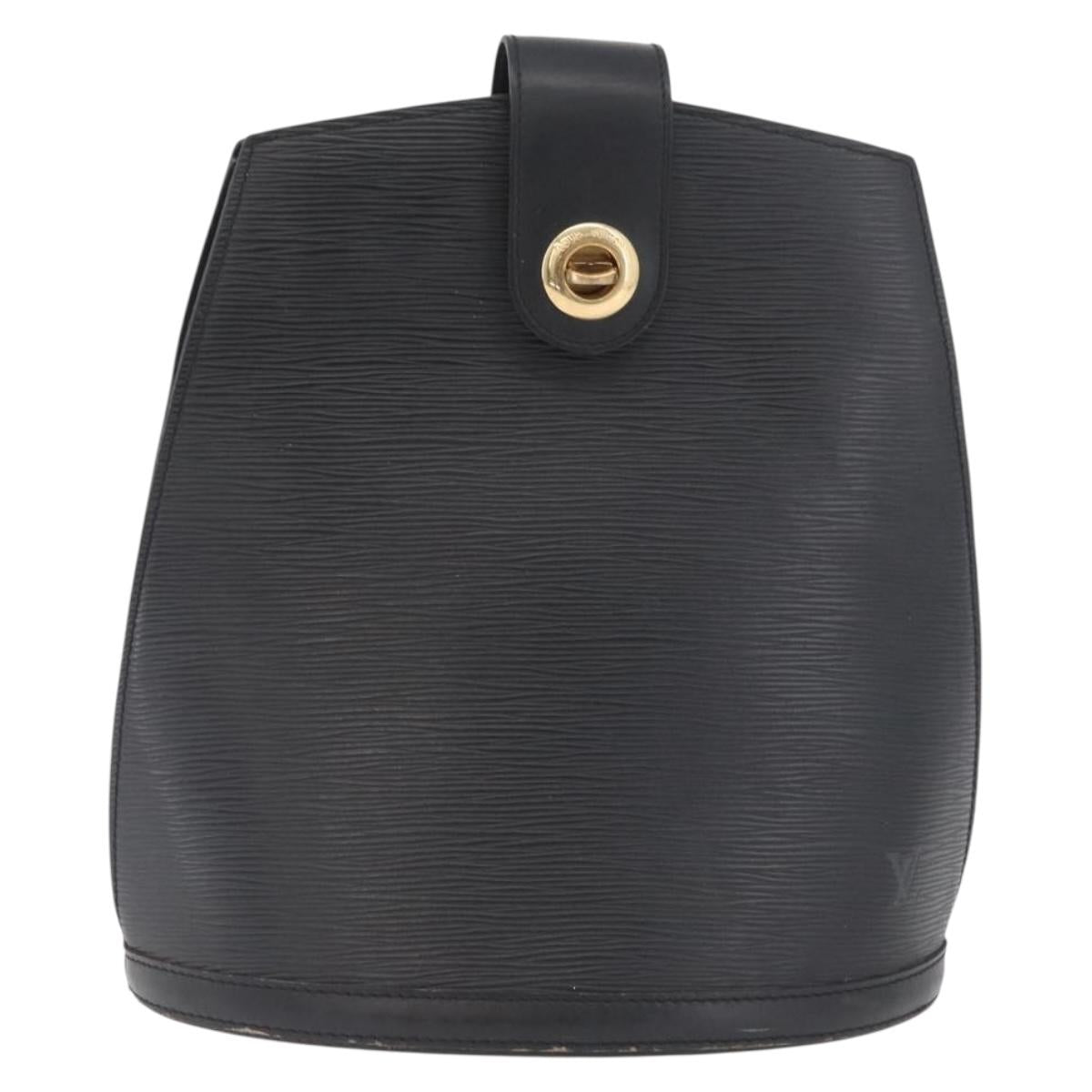 LOUIS VUITTON Epi Cluny Shoulder Bag Black M52252 LV Auth AMZ359
