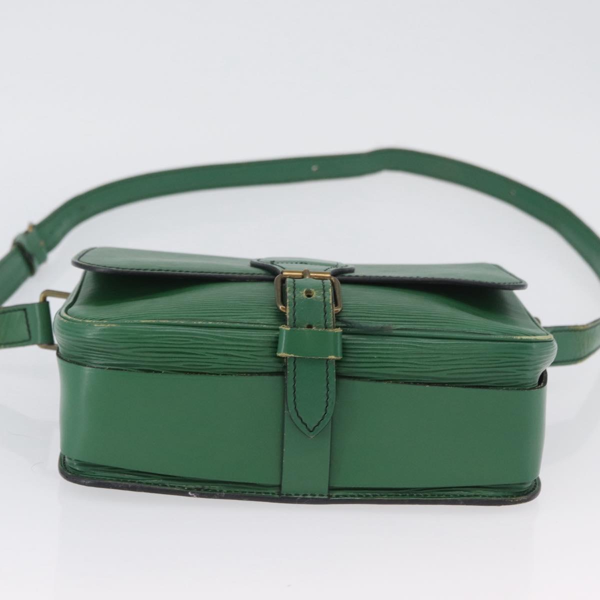 LOUIS VUITTON Epi Cartouchiere MM Shoulder Bag Green M52244 LV Auth AMZ360