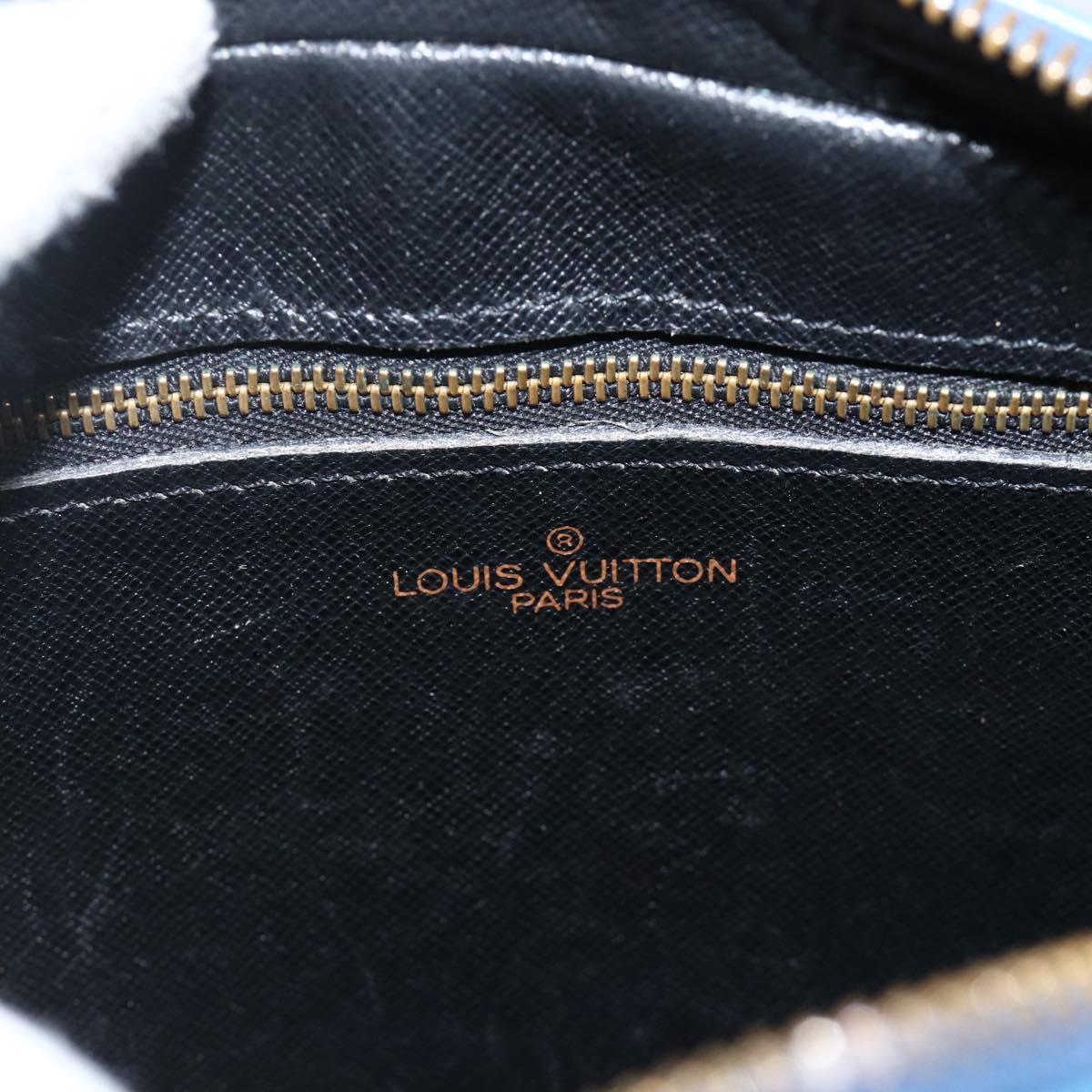LOUIS VUITTON Epi Jeune Fille MM Shoulder Bag Toledo Blue M52155 LV Auth AMZ361