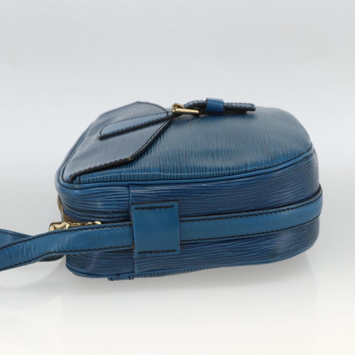 LOUIS VUITTON Epi Jeune Fille MM Shoulder Bag Toledo Blue M52155 LV Auth AMZ361