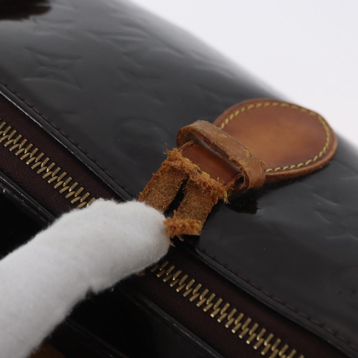 LOUIS VUITTON Monogram Vernis Rosewood Avenue Bag Amarante M93510 Auth AMZ365