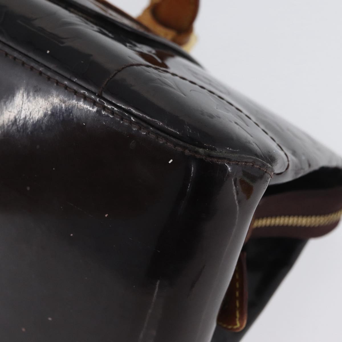 LOUIS VUITTON Monogram Vernis Rosewood Avenue Bag Amarante M93510 Auth AMZ365