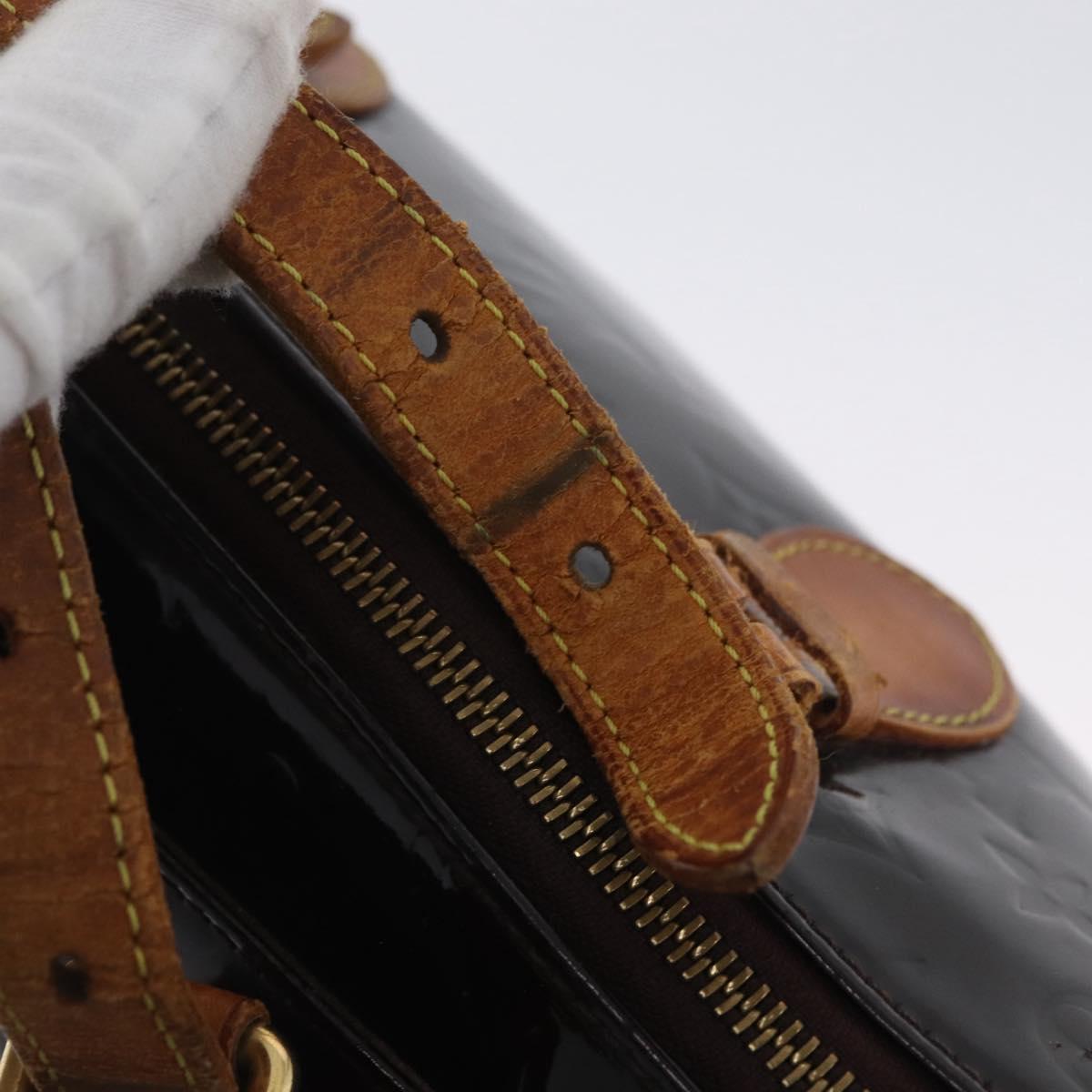 LOUIS VUITTON Monogram Vernis Rosewood Avenue Bag Amarante M93510 Auth AMZ365