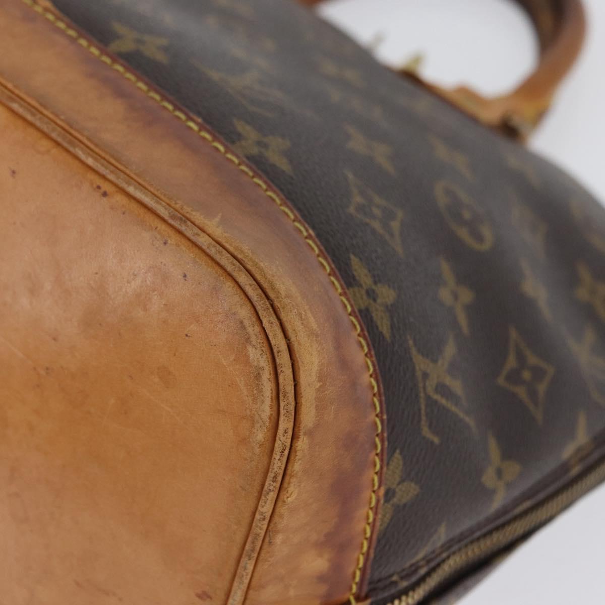 LOUIS VUITTON Monogram Alma Hand Bag M51130 LV Auth AMZ386