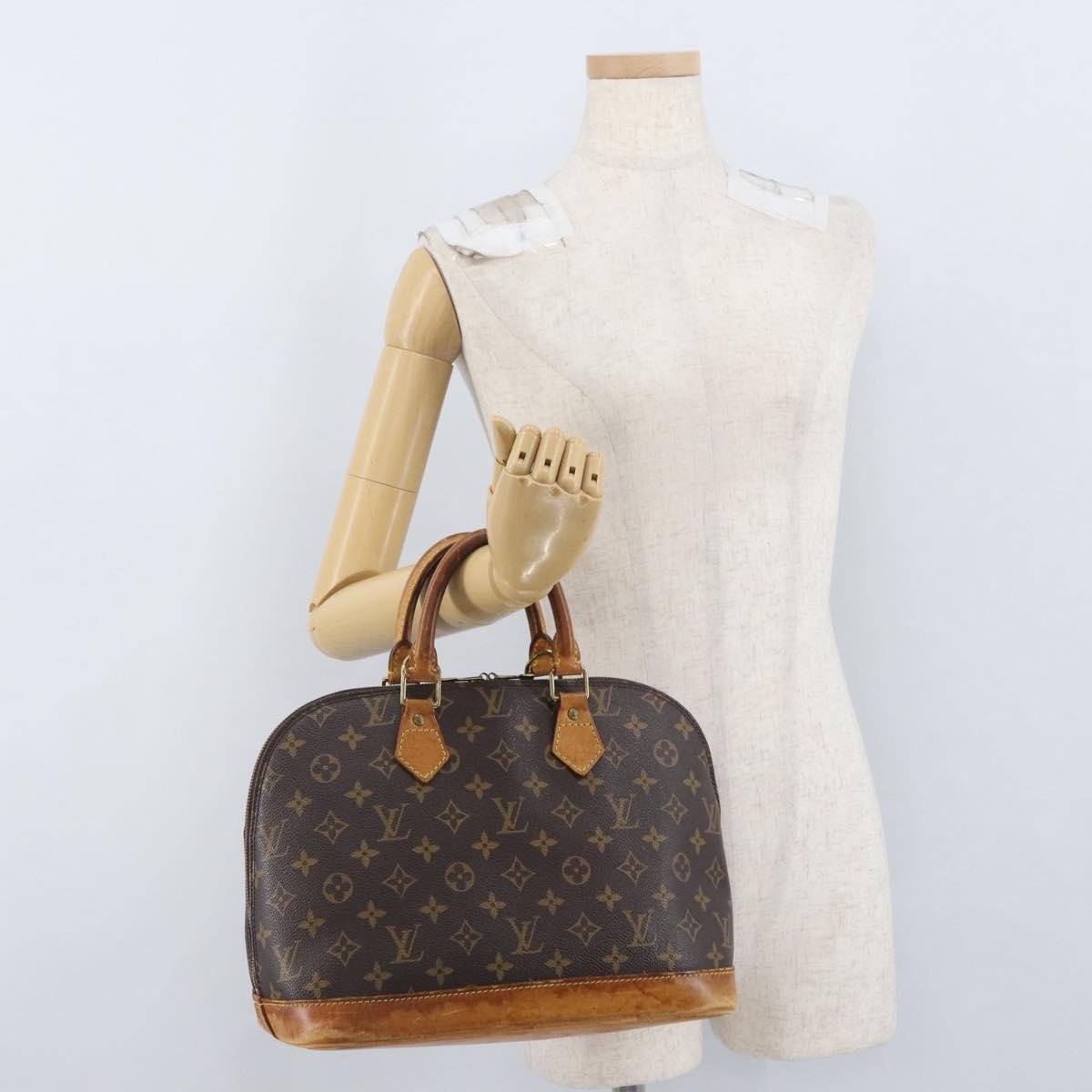 LOUIS VUITTON Monogram Alma Hand Bag M51130 LV Auth AMZ386