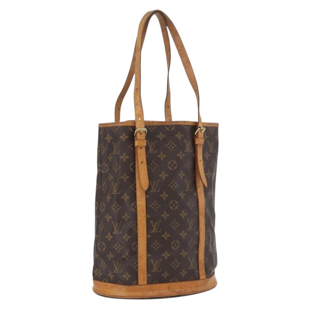 LOUIS VUITTON Monogram Bucket GM Shoulder Bag M42236 LV Auth AMZ387