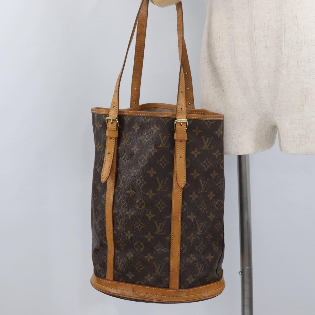 LOUIS VUITTON Monogram Bucket GM Shoulder Bag M42236 LV Auth AMZ387