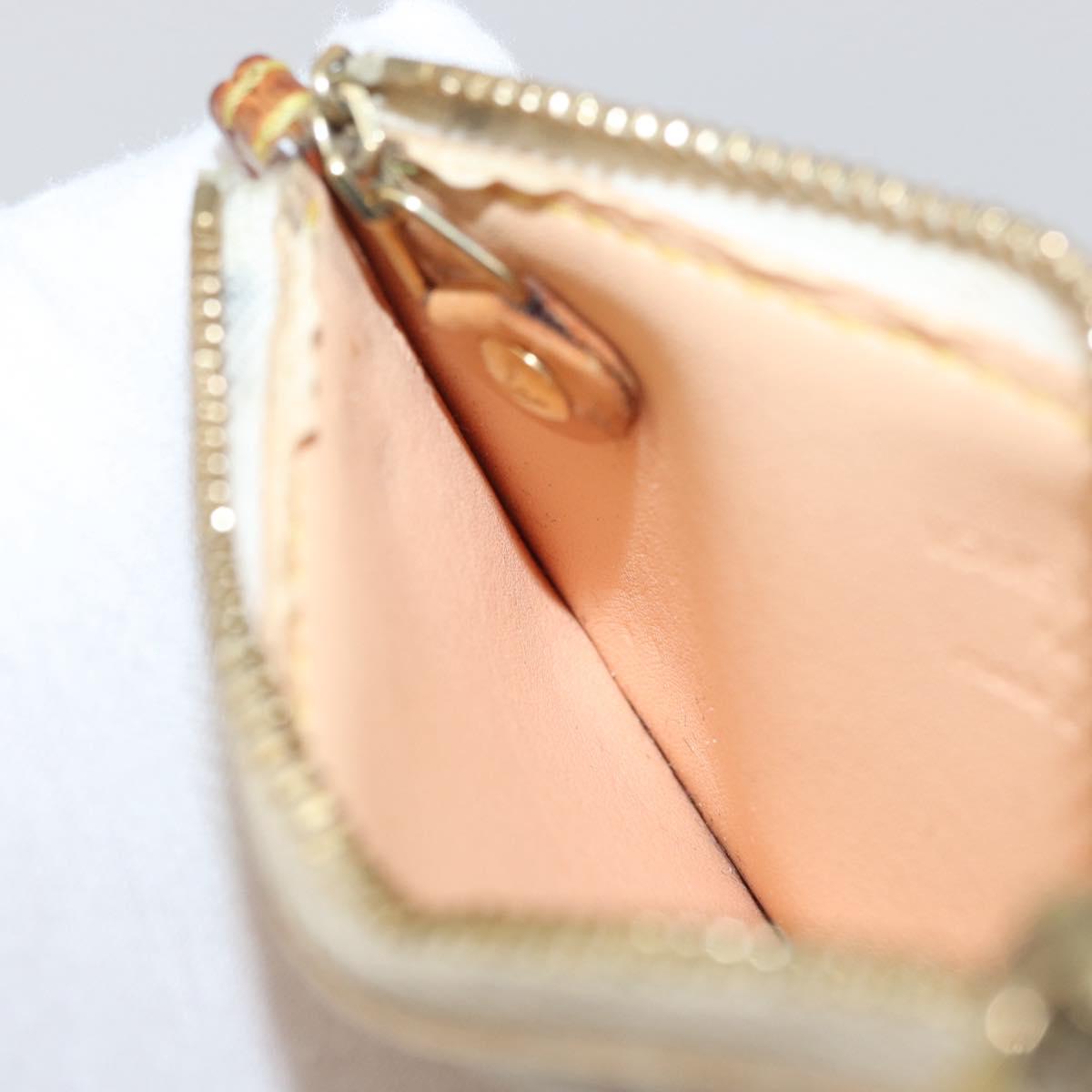 LOUIS VUITTON Monogram Multicolor Pochette Cles Purse White M92655 Auth AMZ391A
