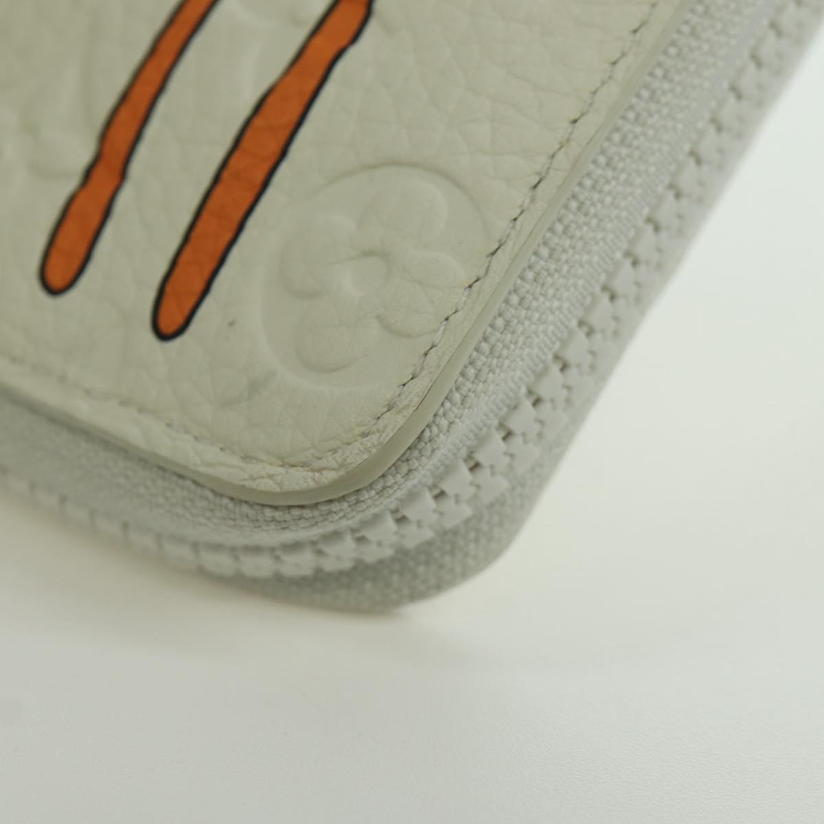 LOUIS VUITTON Taurillon Zippy Wallet Vertical LV Friend M80337 LV Auth AMZ395M