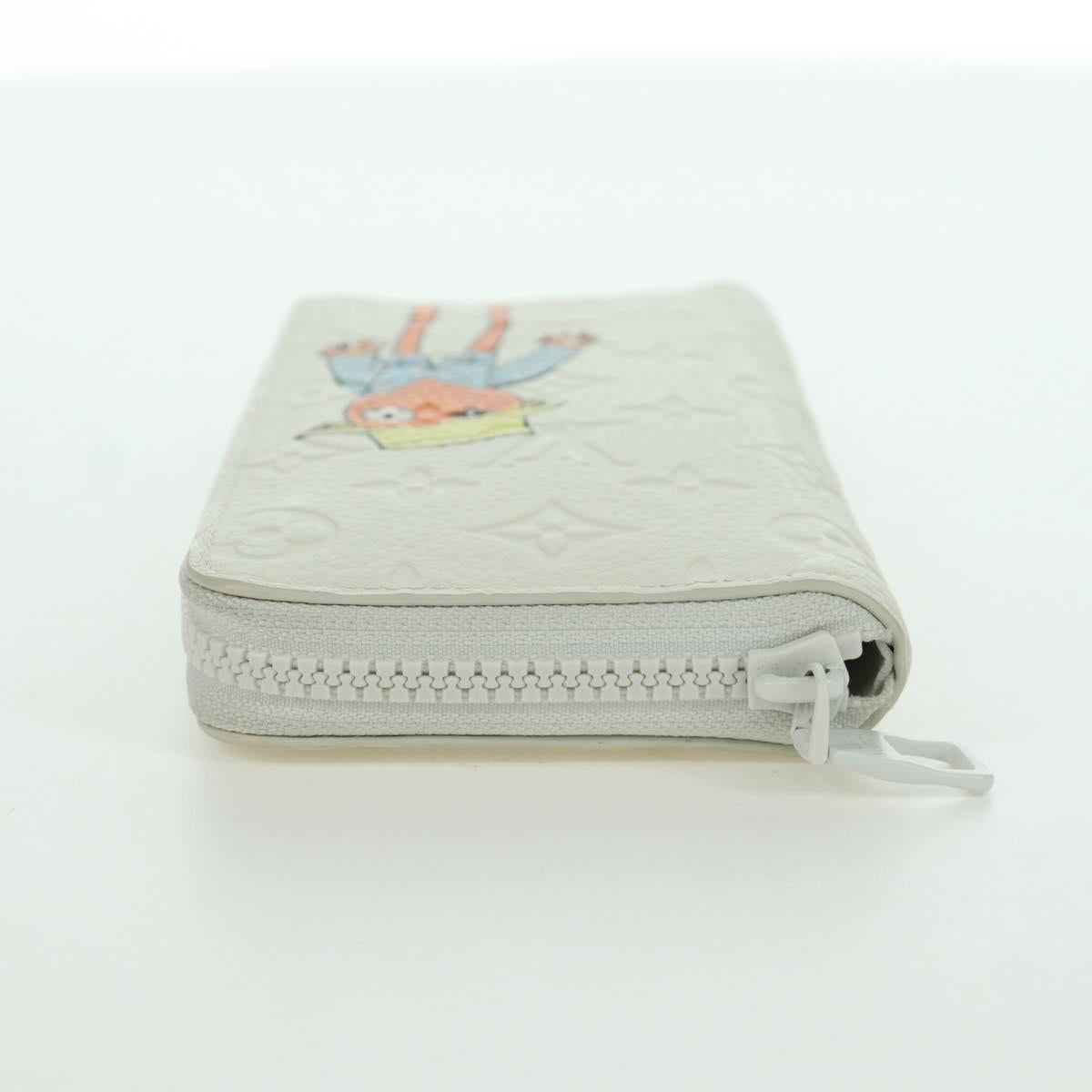 LOUIS VUITTON Taurillon Zippy Wallet Vertical LV Friend M80337 LV Auth AMZ395M